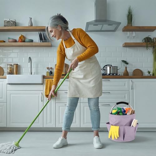LemonRoad 10 Pack Cleaning Caddy with Handle Bulk 17L Collapsible Cleaning Su...
