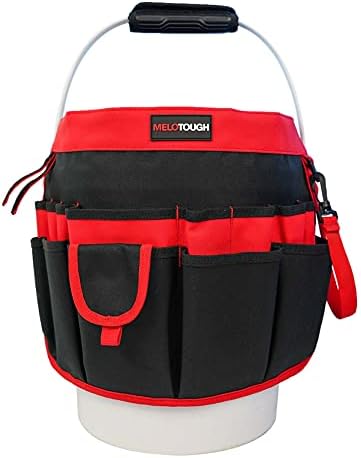 MELOTOUGH Bucket Caddy Organizer Bucket Tool Organizer for Garden Tools Fit 3...