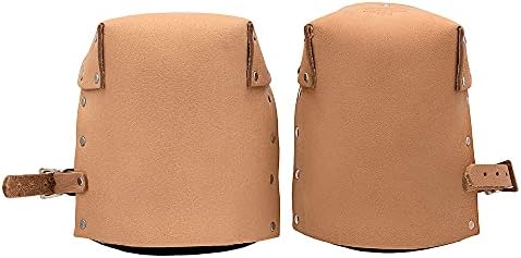 Bucket Boss Pro Leather Knee Pads 92013, Tan|Brown