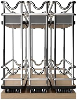 Rev-A-Shelf Narrow 9" W Pullout Triple Organizer for Cabinets