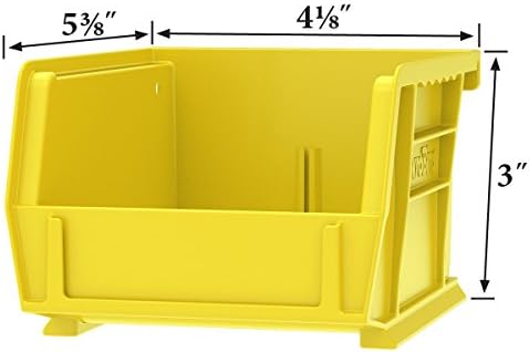 Akro-Mils 30210 AkroBins Plastic Storage Bins, Space-Saving Stackable Bins fo...