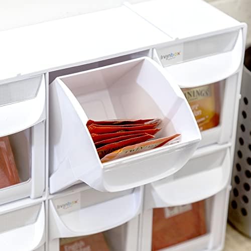 livinbox Plastic Tilt Out Bins Sewing Storage for Arts, Craft sewing supplies...