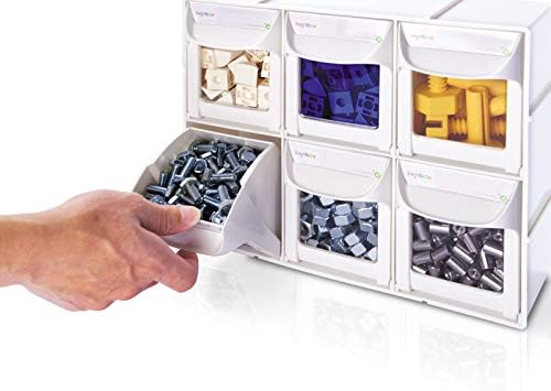 livinbox Plastic Tilt Out Bins Sewing Storage for Arts, Craft sewing supplies...