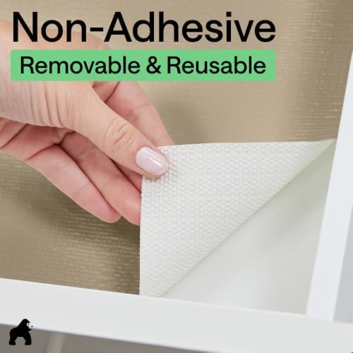 GORILLA GRIP Shelf Liner, Kitchen Drawer Protector, 12x240 Beige