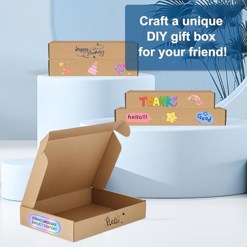Famagic 13x10x2 Shipping Boxes Medium for Small Business, 30 Pack Brown Box