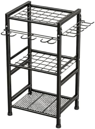 Garden Tool Organizer Rack, Metal Garden Tool Storage Holder with 35 Tool Slo...