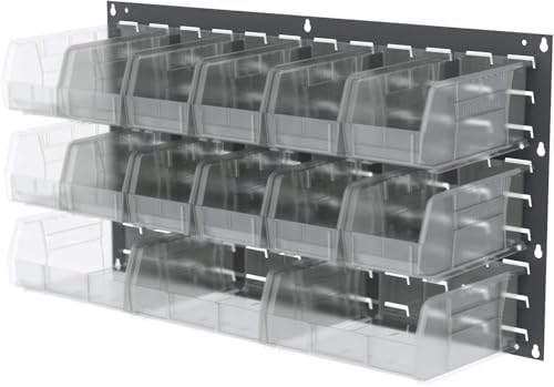 Akro-Mils 30230 AkroBins Plastic Storage Bins, 11"x5"x5", Clea...
