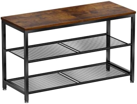 3 Tier Metal Shoe Rack for Entryway, 31" Wide Shoe Storage Organizer