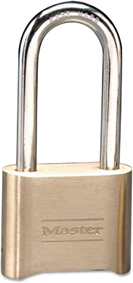 Master Lock Resettable Combination Padlock, Brass, 2 inch Wide, Brass Color, ...