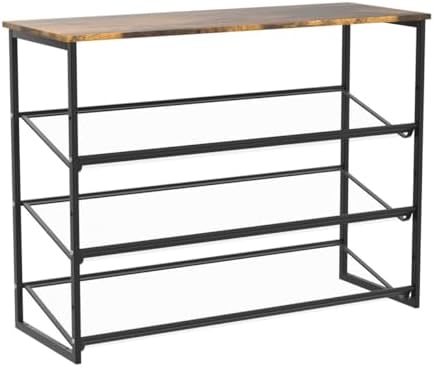 Garden 4 you Shoe Rack for Entryway 4 Tiers 11.8" D x 25" W x 28&qu...