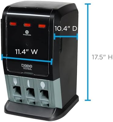 Dixie Ultra® SMARTSTOCK® MINI TRI-TOWER CUTLERY DISPENSER BY GP PRO (GEORGIA-...