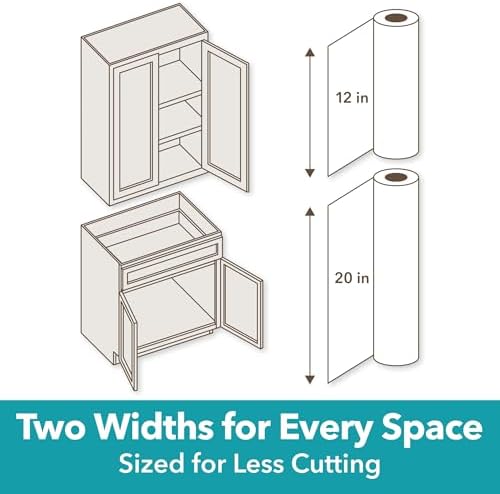 Smooth Top EasyLiner for Cabinets & Drawers, Easy to Install, Shelf Paper...