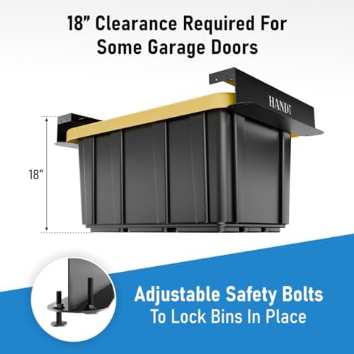 USA Based Overhead Garage Storage Rack, Connectable Heavy Duty Metal Ceiling ...