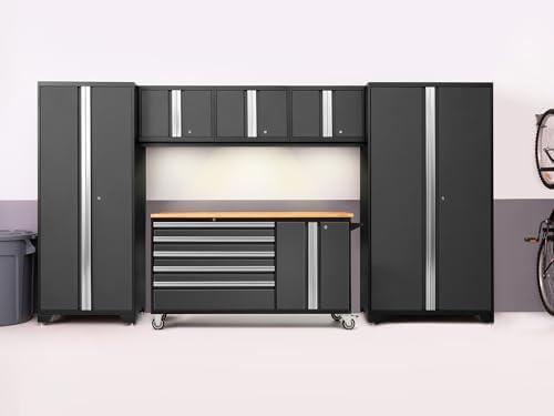 ‎‎‎NewAge Products Cabinet Bold Series Gray 6 PC Set ‎(62in. Project Center, ...