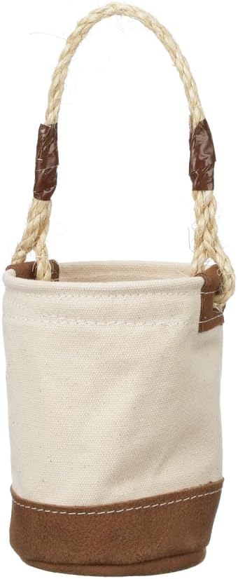 Klein Tools 5104MINI Mini Tool Bucket, All-Purpose Tool Bucket with Leather-B...
