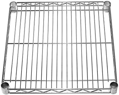 Shelving Inc. 18" d x 18" w Chrome Wire Shelving with 2 Tier Shelves