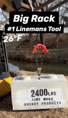 The Big Rack Bucket Truck Tool Organizer and Lineman Tool Board (Bucket Hooks...