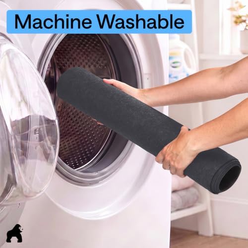 GORILLA GRIP LeakGuard Under Sink Mat for Kitchen Cabinet, 24x60 Charcoal