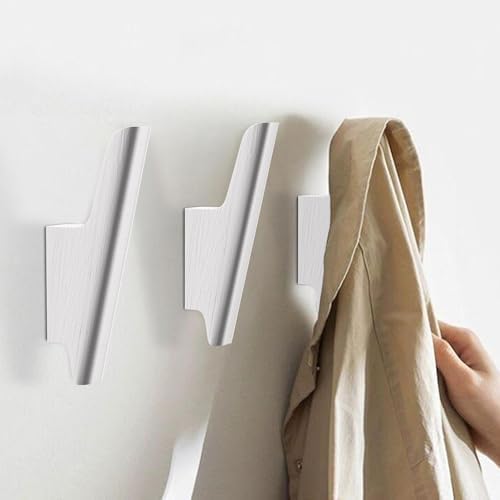 Wood Wall Hooks 4 Pack Coat Hooks Wall Mount, Towel Hooks for Bathrooms