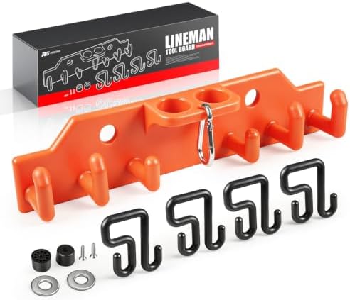 Rogierra Lineman Tool Board, Bucket Truck Hook Organizer, Heavy Duty Weatherp...