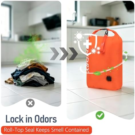 WiseBoy 2 Pack Travel Laundry Bag, Compression Storage for Dirty Clothes