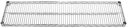 Shelving Inc. 12" d x 48" w Chrome Wire Shelving with 2 Tier Shelves