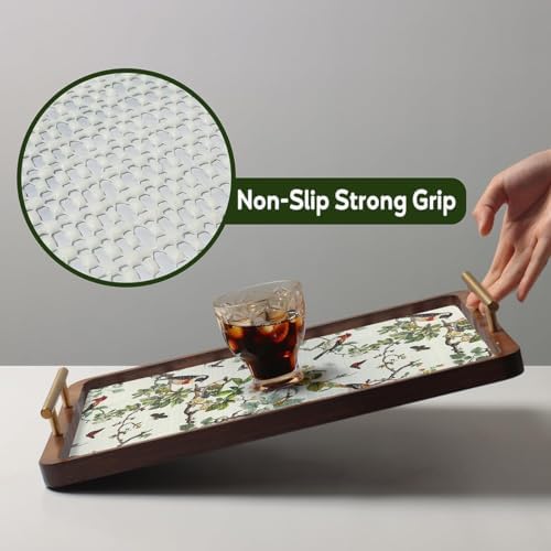Quttisay Non-Adhesive Shelf Drawer Liner Floral Cabinet Liner for Shelves