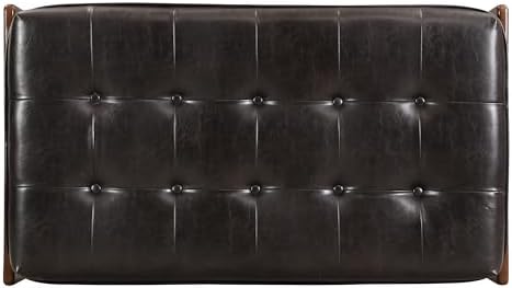 Christopher Knight Home Penley Modern Rectangular Faux Leather Upholstered Li...