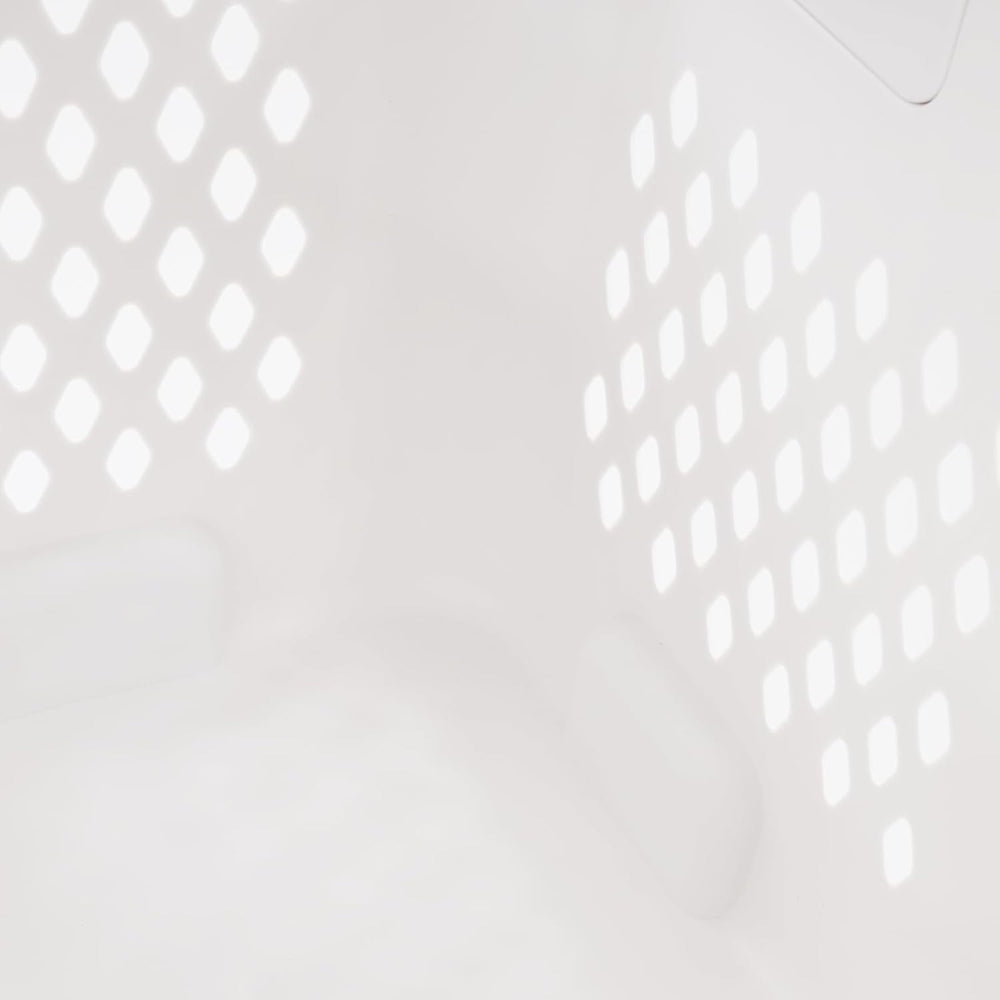 2-Tier Plastic Laundry Hamper Sorter with Wheels,Tiered Laundry Basket Organi...