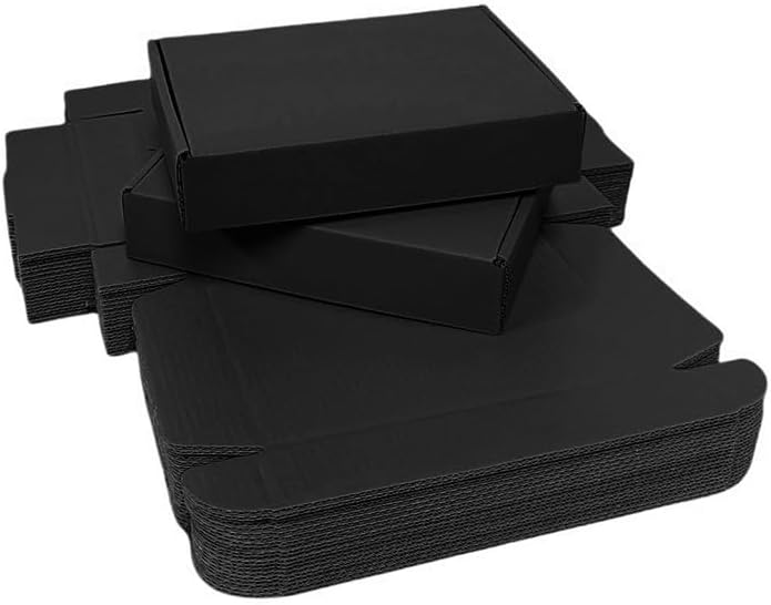 30 Pack 13x9x2 in Black Shipping Boxes