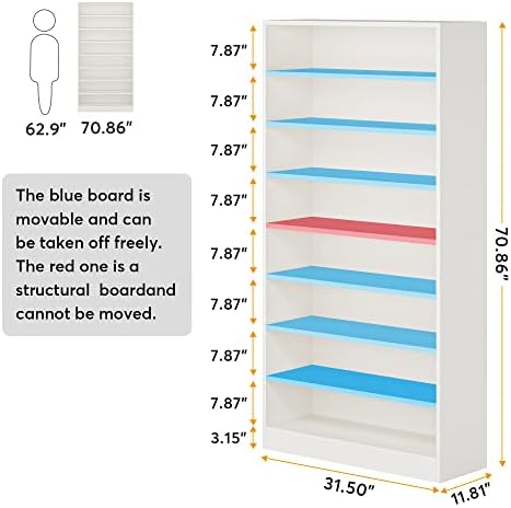 Tribesigns Shoe Cabinet, 9 Tiers 40-45 Pairs Heavy Duty Wood Freestanding Sho...