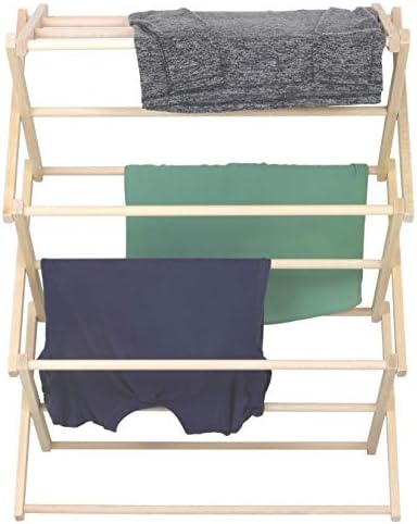 Pennsylvania Woodworks Premium American Maple Clothes Drying Rack - Handcraft...