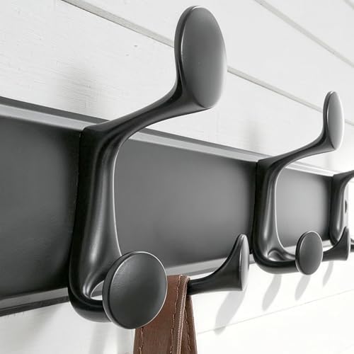 SKOLOO 12 Hooks Wall Mounted Coat Rack, 24 Inch Modern Coat Hanger for Entryw...