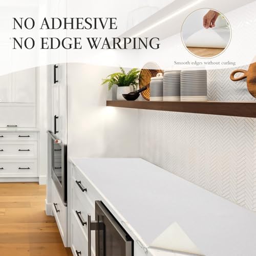 Beautysaid Shelf and Drawer Liner for Kitchen Cabinet Non Adhesive Non Slip
