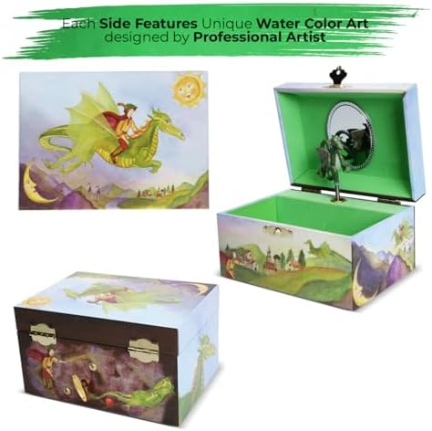 Enchantmints Playful Dragon Musical Jewelry Box for Girls & Boys Dragon S...