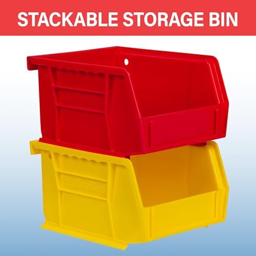 Akro-Mils 30210 AkroBins Plastic Storage Bin Hanging Stacking Containers, (5-...