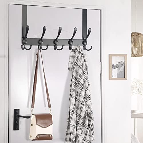 Dseap Over The Door Hook Hanger - Fits 1 3/8" to 1 3/4" Standard Do...