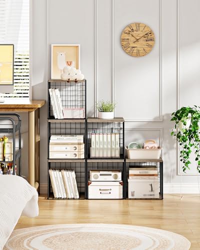 CHOEZON 4-Tier Closet Organizers and Storage, Stackable Storage Bin Baskets w...