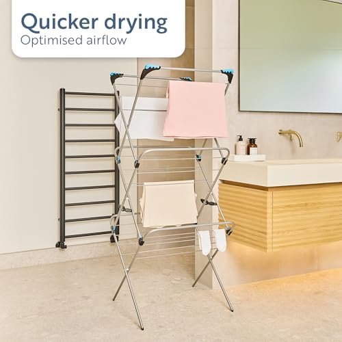 Minky Homecare 3 Tier Plus Indoor and Outdoor Portable Clothes Drying Rack - ...