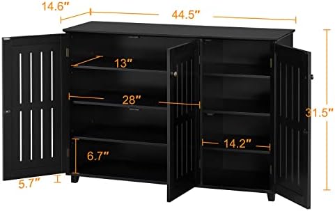 Topeakmart Shoe Rack Frees Standing Storage Organize for Living Room Black