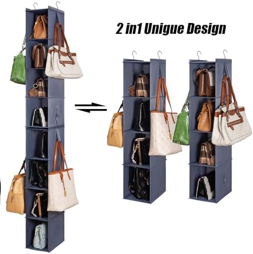 Bag Rack for Closet Storage Hanging Purse Organizer for Closet