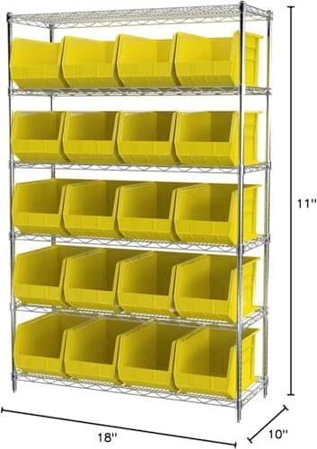 Akro-Mils 30260 AkroBins Plastic Storage Bins, 18"x11"x10", St...