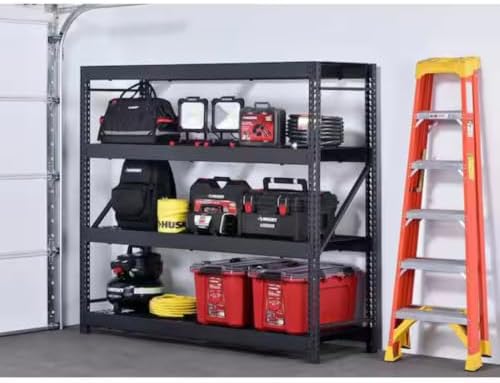 Husky Industrial Duty Steel Garage Shelving Unit – Heavy Duty Metal Storage R...