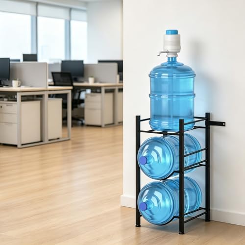 Small 5 Gallon Water Jug Holder, 3 Tier Water Jug Stand Holder 5 Gal Water Bo...