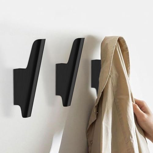Wood Wall Hooks 4 Pack Coat Hooks Wall Mount, Towel Hooks for Bathrooms