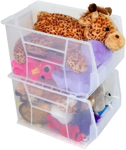 Akro-Mils 30282 Super-Size AkroBins Plastic Storage Bins, Space-Saving Stacka...