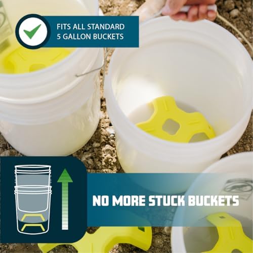 Never Fight Stuck Buckets Again – 5 Gallon Bucket Separator Tool – Prevents B...