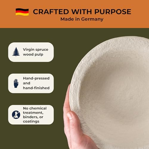 Bulka Sourdough Banneton Bread Proofing Basket Small 7" Round Smooth 500g