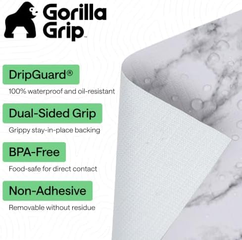 GORILLA GRIP Shelf Liner, Kitchen Drawer Protector, 12x240 Marble