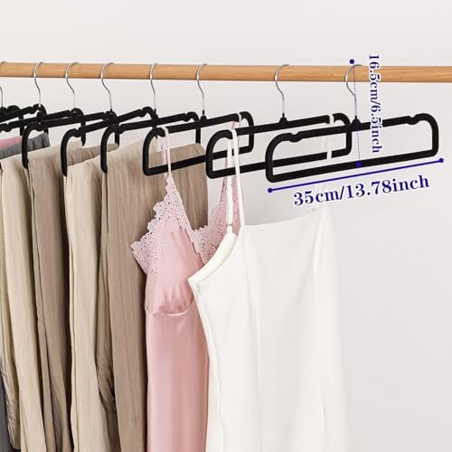 Velvet Hangers Non Slip - 20 Pack Pants Hangers for Closet - Thin Space Savin...